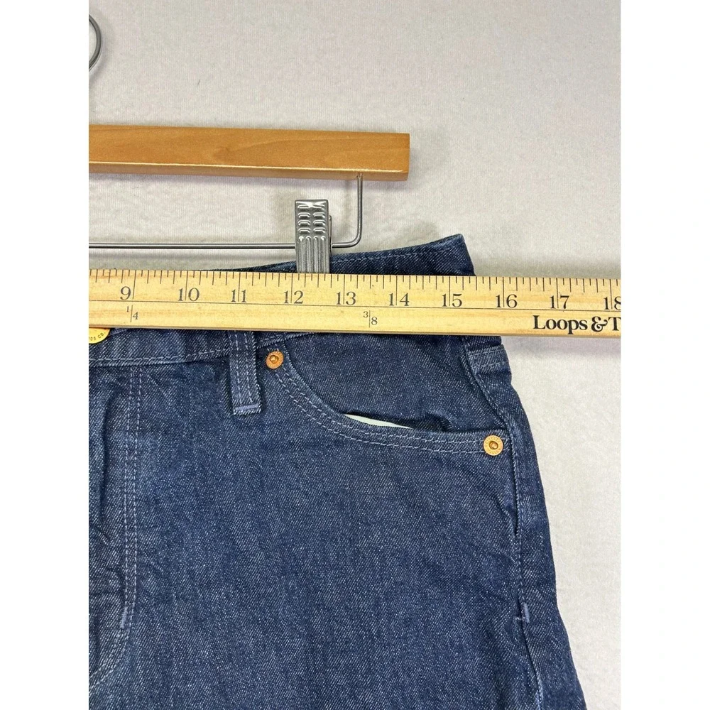 Boho Festival Universal Thread Womens 8/29R Dark‎ Wash Vintage Midi Denim Shorts